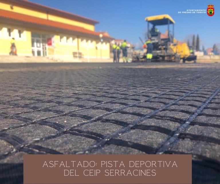 Obras en pista deportiva CEIP Serracines