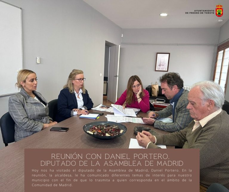 Reunión con Daniel Portero, diputado de la Asamblea de Madrid