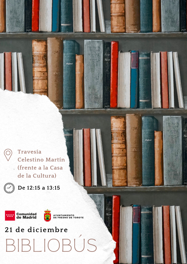 Bibliobús 21 DIC – 12:15 a 13:15