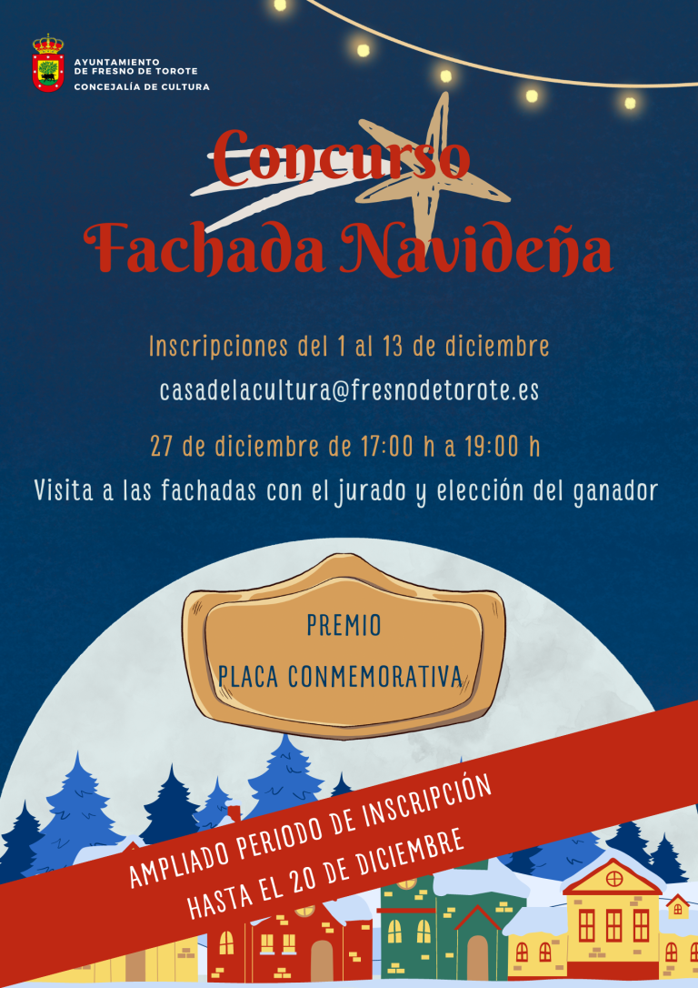 Concurso Fachada Navideña – Ampliado periodo de inscripción hasta el 20 DIC