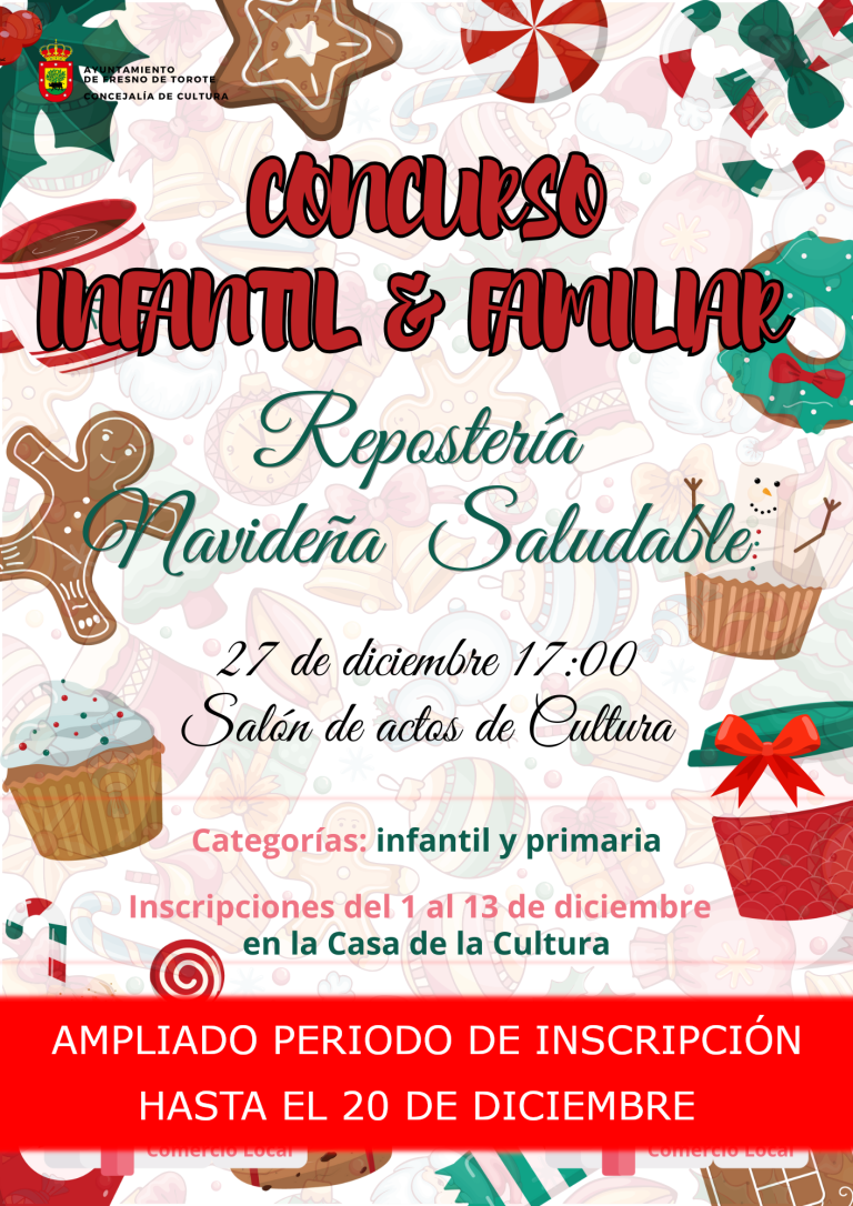 Concurso Repostería Navideña Saludable – Ampliado periodo de inscripción hasta el 20 DIC
