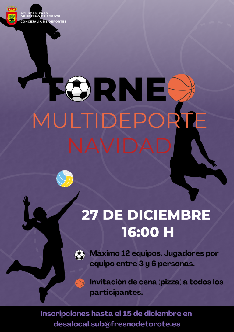 Torneo Multideporte – 27 DIC 16:00 h