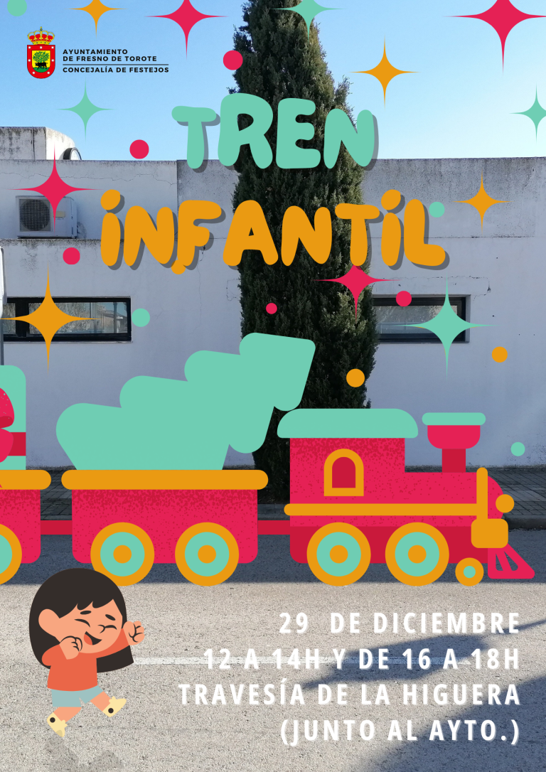 Tren Infantil – 29 de DIC de 12h a 14h y de 16h a 18h en Travesía de la Higuera