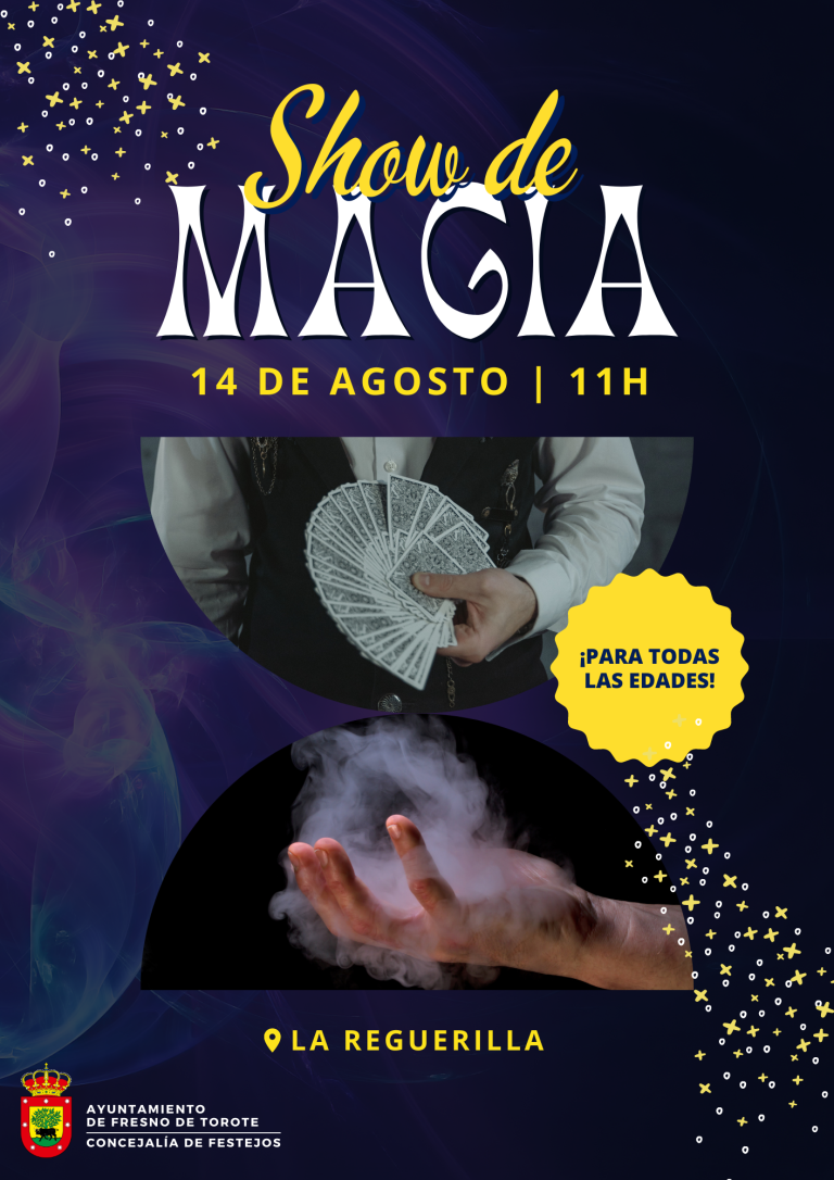 Show de magia: 14 de agosto