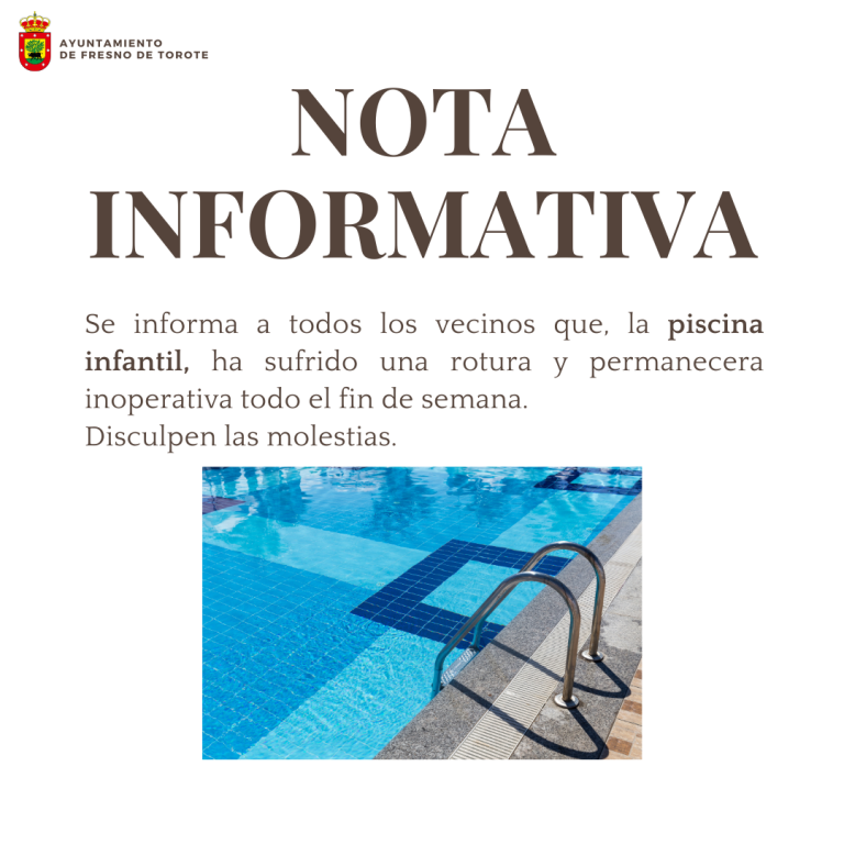 ROTURA PISCINA INFANTIL
