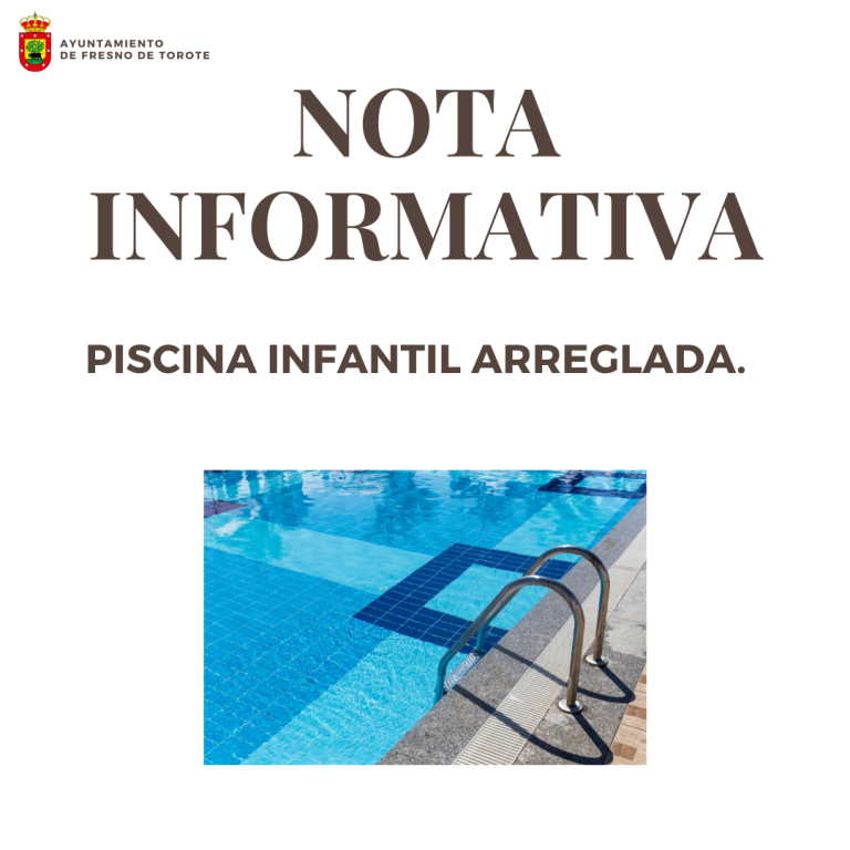 Piscina infantil arreglada