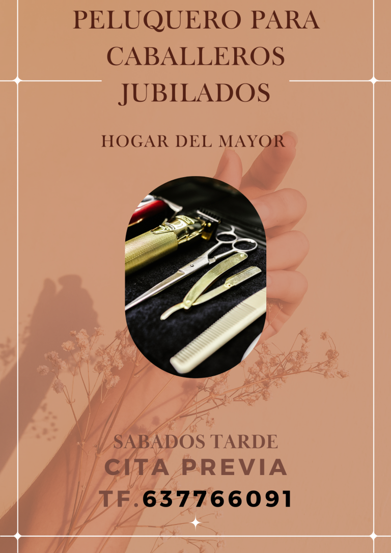 PELUQUERIA PARA CABALLEROS JUBILADOS