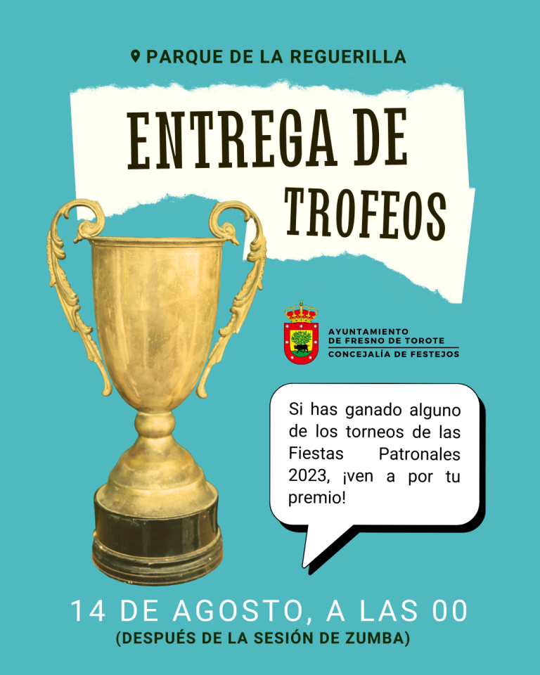 Entrega de trofeos Fiestas Patronales