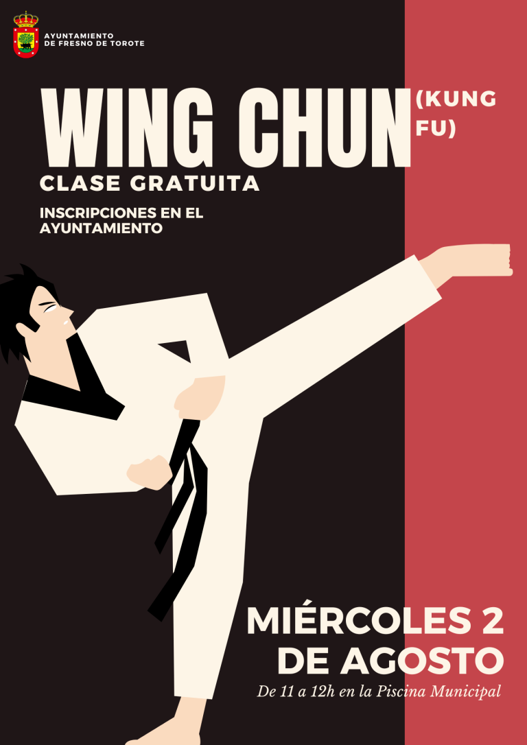 Clase de wing chun: 2 de agosto.