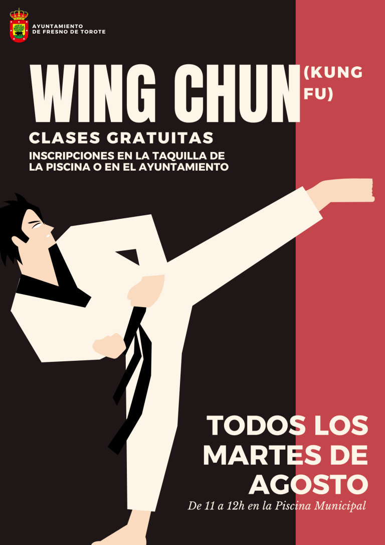 Clases gratuitas de Wing Chun: Martes de agosto, de 11 a 12