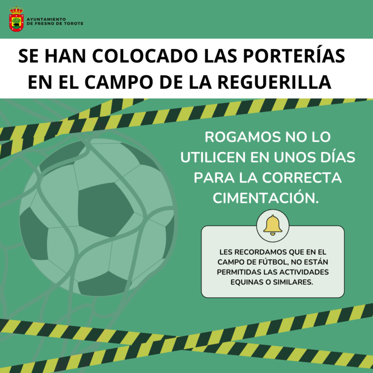 📢 ¡Aviso importante! Uso restringido del Campo de La Reguerilla