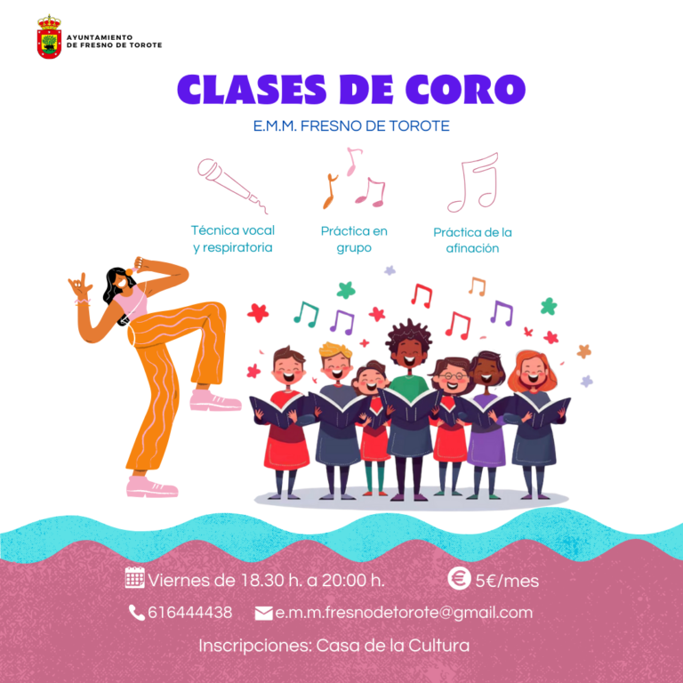 🎶 ¡No te quedes sin tu plaza en las clases de coro! 🎶