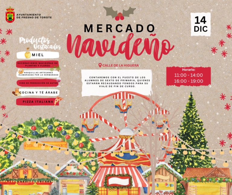 🎄✨ ¡Llega el Mercado Navideño de Fresno de Torote! ✨🎄