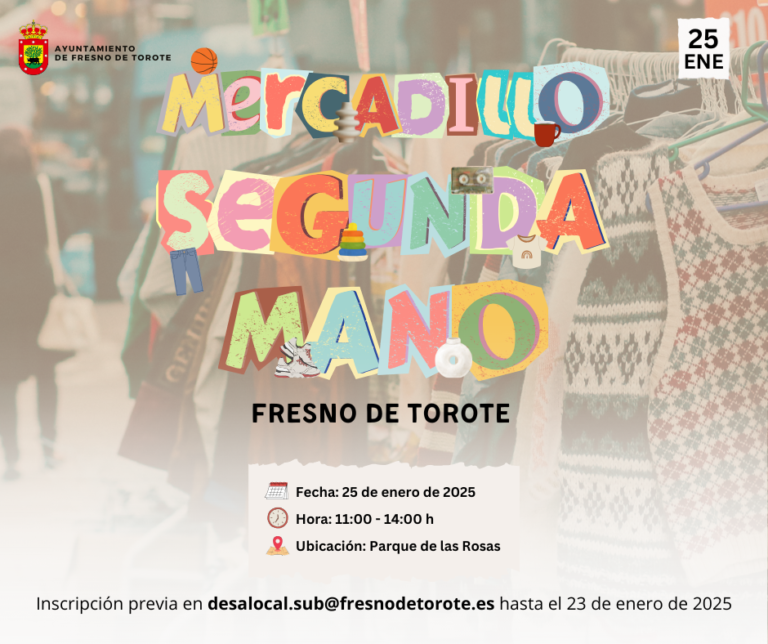 ¡Arrancamos el año con nueva imagen para el Mercadillo de Segunda Mano de Fresno de Torote!