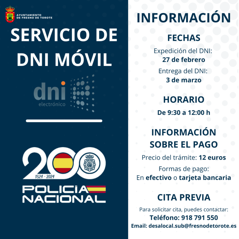 Visita del DNI Móvil a Nuestra Localidad
