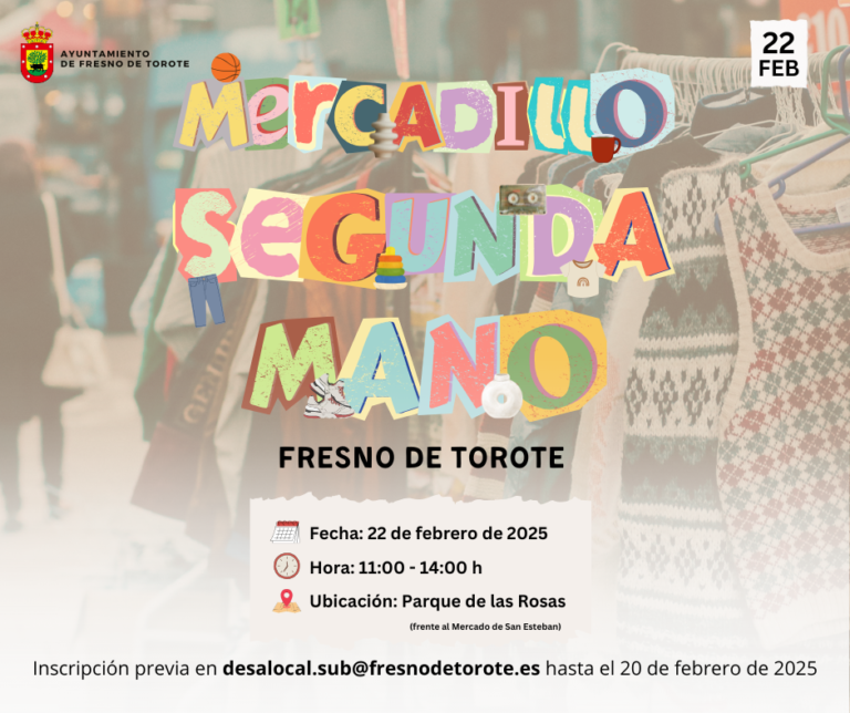 🛍️✨ ¡Llega el Mercadillo de Segunda Mano a Fresno de Torote! ✨🛍️