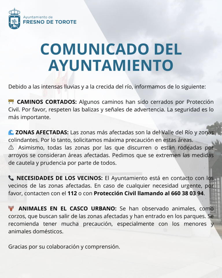 El Ayuntamiento corta algunos caminos y pide la máxima precaución en las zonas cercanas al río Torote