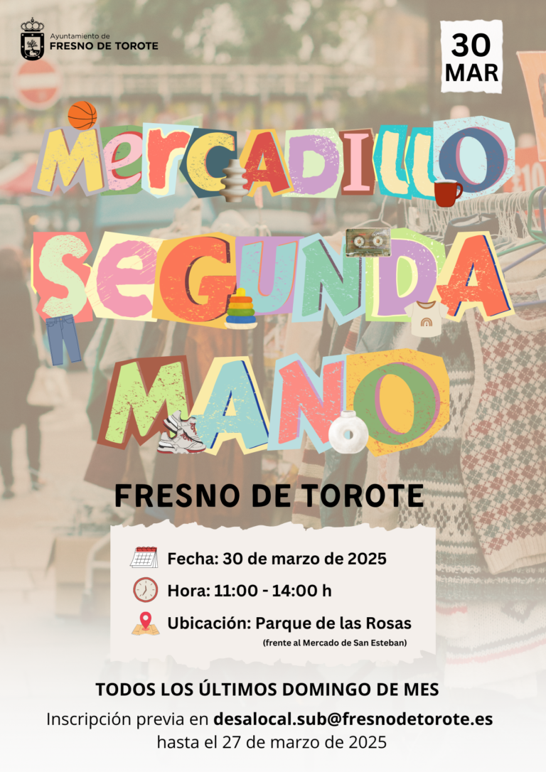 Fresno de Torote impulsa el consumo responsable con el Mercadillo de Segunda Mano