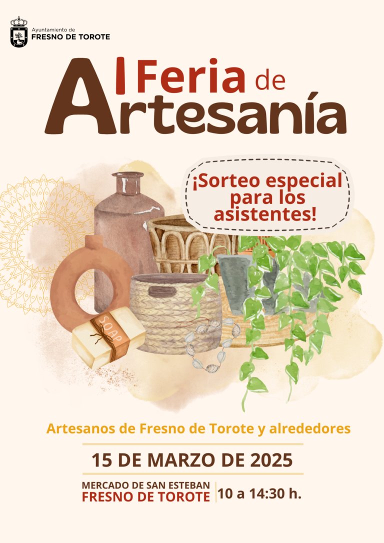 ¡No te pierdas la I Feria de Artesanía en Fresno de Torote!