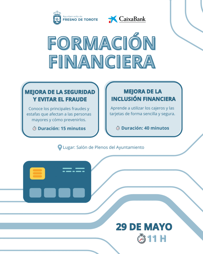 Fresno de Torote acoge una jornada de formación financiera gratuita dirigida a toda la ciudadanía