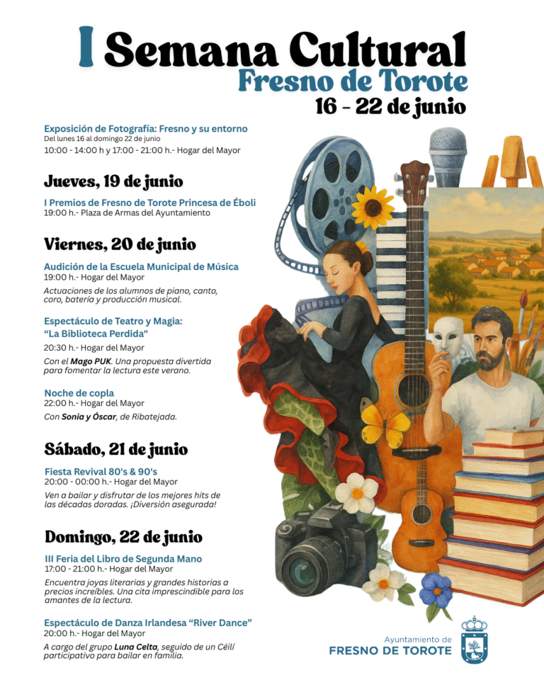 Fresno de Torote celebra su I Semana Cultural  del 16 al 22 de junio