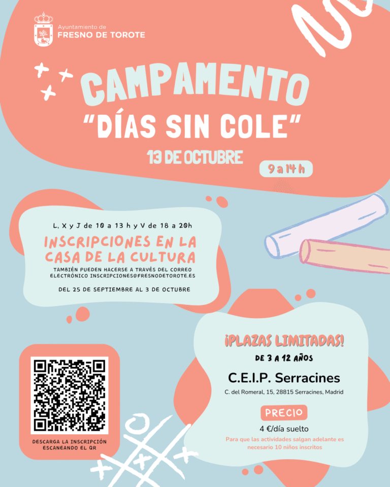 Los ‘Días sin cole’ de Fresno de Torote vuelven este curso para ayudar a las familias a conciliar