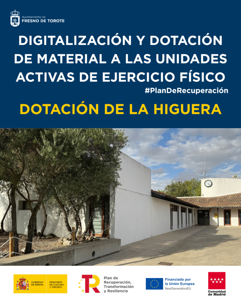 El Ayuntamiento de Fresno de Torote avanza en la promoción del ejercicio y la salud con apoyo de fondos europeos