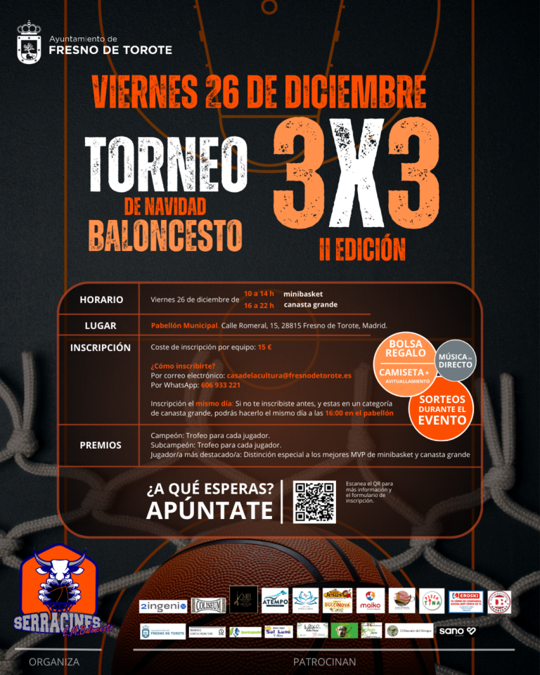 Fresno de Torote acoge el II Torneo de Navidad 3×3 de Baloncesto