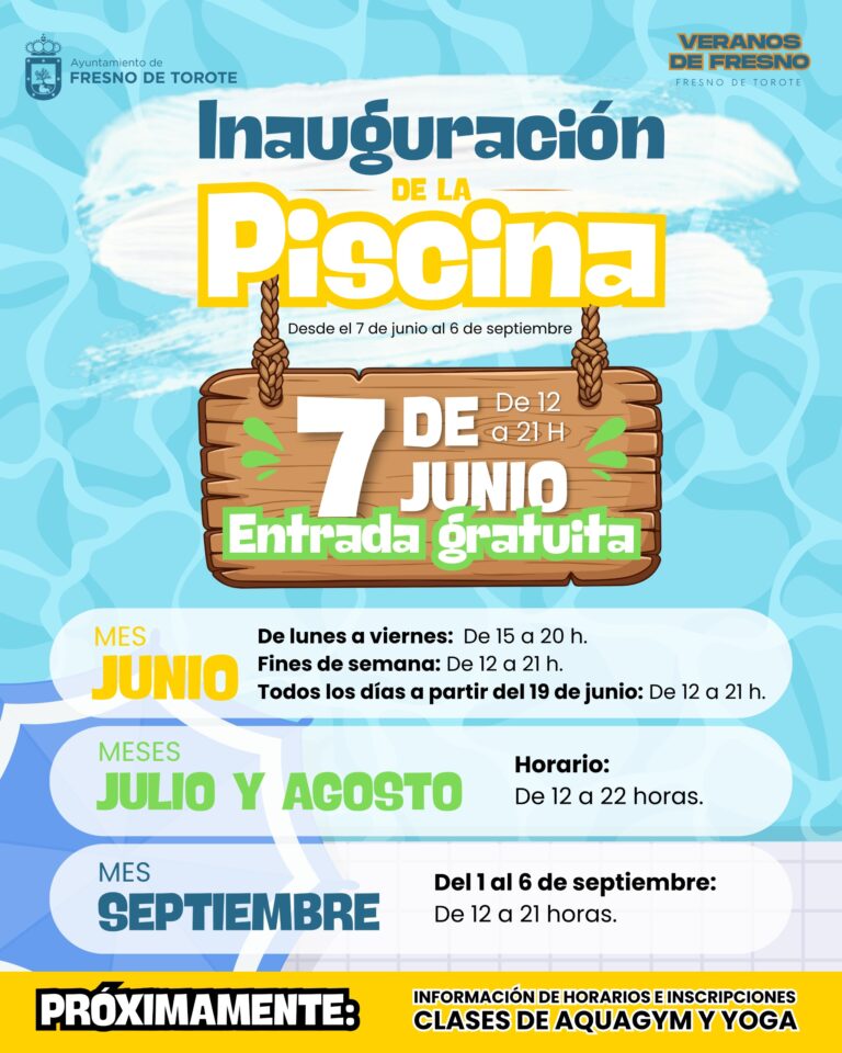 Fresno de Torote da la bienvenida al verano con la apertura de la Piscina Municipal